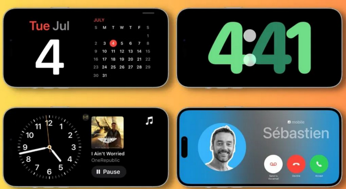 祥符苹果手机维修分享iOS17横屏充电待机显示有什么好处 