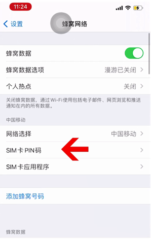 祥符苹果14维修网分享如何给iPhone14的SIM卡设置密码 