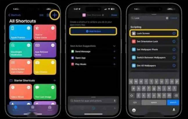 祥符苹果14锁屏维修店分享iPhone14升级iOS16.4后如何创建锁屏快捷方式 